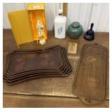 Asian decor- Foochow nesting trays, ginger jar,