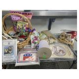 Craft lot, needlepoint, patterns, lace and more
