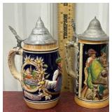 2 German steins