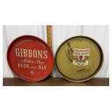 Gibbons, Stegmaier Gold Medal Beer trays