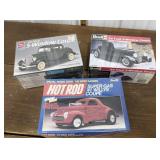 3 models- ï¿½34 Ford 5 window coupe, ï¿½41 Willys