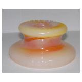 Art Deco Smoking Stand / Lamp Slag Akro Glass