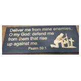 Heavily carved Soldier plaque