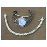 Bracelets- 1 stamped 925, 1 stamped Mexico