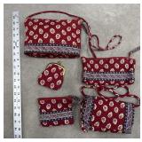 Vera Bradley garment bag and matching purses and