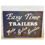 Easy Time Trailers Wooden Sign  46/32