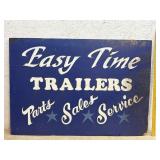 Easy Time Trailers Wooden Sign 46/32