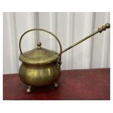 Brass fire starter pot