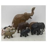 Elephants - one has a broken leg