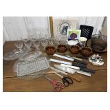 End of consignment goodies- etched crystal,