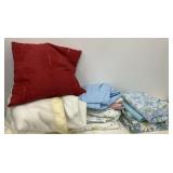 Lot of vintage sheets with a bonus blanket and