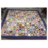 Hand stitched Farm quilt flannel backed approx.