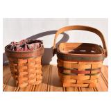 Longaberger Baskets 1992 & 1996 with liners