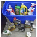 Nice cleaning supplies - most still full in blue