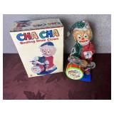 Vintage Battery Operated Cha Cha Drumming Clown