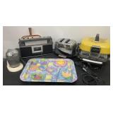 Hoover Stainless Steel Fry Pan, Sunbeam toaster,