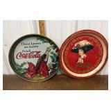 2 Coca-Cola trays