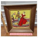 Painting on board "gay ninetys " frame could use