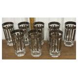 Dorothy Thorpe 8 vintage silver stripe glasses