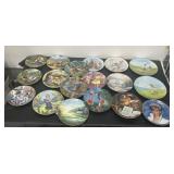 Collector plates including Nursery Rhymes,
