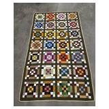 Patchwork block quilt approx. 75x45