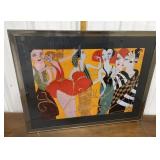 Picture print, signed- group of ladies