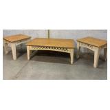 3 Piece Knotty Pine Coffee Table & End Table Set