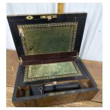 Victorian lap desk w/ key * not perfect