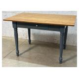 1 Drawe Farm Table w/ pass through drawer 48/31/30