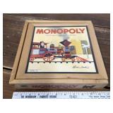 2011 Monopoly game- wood box set