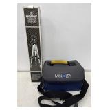 Minolta 35mm camera, lens, film and Mohawk tripod