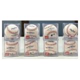 8 Offical Major League Baseballs - New in Cases