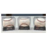 3 Autographed B-Mets Baseballs. Cory Ragsdale,