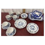 Blue Danube mugs, cups and sauces, plates and