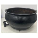Cauldron flower pot