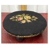 Needle point foot stool