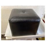 Black ottoman, very nice condition