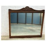 Large Wall Hanging Mirror w/Bow tie Ginerbread