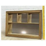 Gold Gilded Mirror Shadow Box 29/20- all proceeds