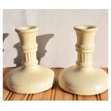 Pair of Haeger Candle Holders