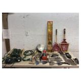 Extension Cords, Zebco Fishing Rod, Trowels, etc.