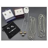 Stainless steel necklaces & pierced earrings - 2