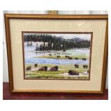 S.Iott Stchur Signed Buffalo photo print