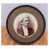 Antique Framed British Barrister Photo. Cant make