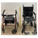 Carex Walker & Drive Transport Chair