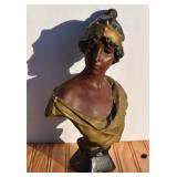 Art Nouveau Bust Sculpture "Lucrese".