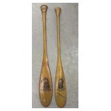 Souvenir mini canoe paddles incl  Dundee Fair
