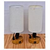 Pair of Nightstand Lamps with Charging Ports