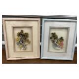 Pair shells and floral art