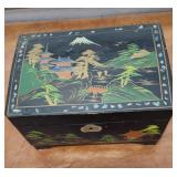 Black lacquer jewelry box